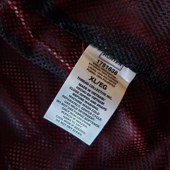 NWT - Hunter Red Rain Jacket Water Resistant Cotton Smock – Size XL - Picture 9 of 9
